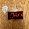 Dio - Patch - Dio - MINI Band Logo - Embroidered - Black Border (A48)