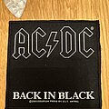 AC/DC - Patch - AC/DC - Back In Black - Black Border (A17)