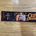 Ozzy Osbourne - Patch - Ozzy Osbourne - Speak Of The Devil Strip - Black Border (B131)