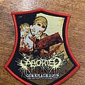 Aborted - Patch - Aborted Goremageddon Red Border Patch Pull the Plug Patches