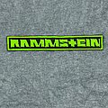 Rammstein - Patch - embroidered Green Rammstein Stripe Patch