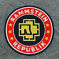 Rammstein - Patch - Rammstein Republik Patch Blue Border