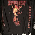 Devourment - TShirt or Longsleeve - Devourment Arterial Spray Patterns Long Sleeve/Front Print/Sleeve Fonts