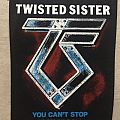 Twisted Sister - Patch - Twisted Sister - You can’t stop rock ’n’ roll vintage backpatch