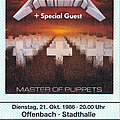 Metallica - Other Collectable - Metallica - Master Of Puppets European Tour 1986 - Ticket (21/10/1986)