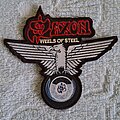 Saxon - Patch - Saxon - Wheels Of Steel patch