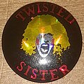 Twisted Sister - Pin / Badge - Twisted Sister Dee Snider Glitter Badge