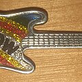 Rainbow - Pin / Badge - Rainbow Glitter Guitar Pin