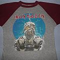 Iron Maiden - TShirt or Longsleeve - Iron Maiden UK World Slavery Tour purple & grey T