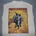 Iron Maiden - TShirt or Longsleeve - Iron Maiden US World Slavery Tour 1985 white muscle shirt