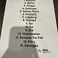 Wardruna - Other Collectable - Setlist - Wardruna, 2025