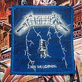 Metallica - Patch - Metallica - "Ride The Lightning" blue border woven patch