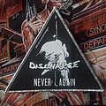 Discharge - Patch - Discharge - "Never Again" official woven patch