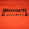 Megadeth - TShirt or Longsleeve - Megadeth "Orange Crush" Security t-shirt & hockey jersey