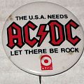 AC/DC - Other Collectable - AC/DC Let There Be Rock promo pin 1977