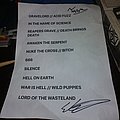 Toxic Holocaust - Other Collectable - Toxic holocaust setlist