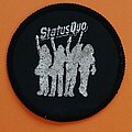 Status Quo - Patch - Status Quo  - Round Patch with Band and Logo in  Silver