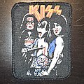 Kiss - Patch - Kiss  - Printed Patch Old Gene with a knife