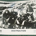 Destruction - Other Collectable - Destruction promo picture and fan club info and letter from 1988