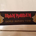 Iron Maiden - Patch - Iron maiden world slavery tour/powerslave stripe