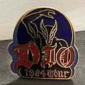 Dio - Pin / Badge - Dio - Holy Diver 1984 Tour Pin (with photo/backstage pass copy)