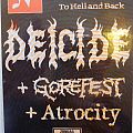 Deicide - Other Collectable - concert ticket deicide, gorefest, Atrocity