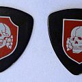 Slayer - Other Collectable - Slayer Jeff Hanneman plectrum SS Skull : red on black 2nd
