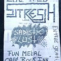 Sadistic  Lust - Other Collectable - concert poster 1988 sadistic  lust