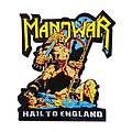 Manowar - Patch - MANOWAR Hail To England Cut Out Woven Patch