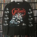 Obituary - TShirt or Longsleeve - Obituary – Cause of Death Pile of Skulls / Spider © 1991  Blue Grape...