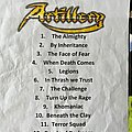 Artillery - Other Collectable - Artillery - Setlist from their Performance in Honduras