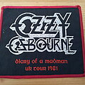 Ozzy Osbourne - Patch - Ozzy Osbourne-Woven Diary of a madman uk Tour 1981