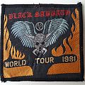 Black Sabbath - Patch - Black Sabbath Original World Tour 1981 patch