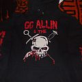 GG Allin - Hooded Top / Sweater - GG ALLIN AND THE MURDER JUNKIES "BRUTALITY AND BLOODSHED FOR ALL" HOODIE 2000s