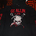 GG Allin - Hooded Top / Sweater - GG ALLIN AND THE MURDER JUNKIES "BRUTALITY AND BLOODSHED FOR ALL" HOODIE 2000s