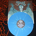 Ghost - Other Collectable - GHOST "OPUS EPONYMOUS" 3ND PRESSING 500 BLUE WITH WHITE SPLATTER