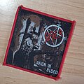 Slayer - Patch - Slayer Reign in Blood Old Red Border Woven Patch.