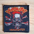 Krokus - Patch - Krokus Headhunter old woven patch.