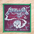 Metallica - Patch - Metallica Creeping Death Original Green Border Woven Patch.