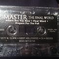 Master - Tape / Vinyl / CD / Recording etc - Master the final word