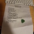 Novembers Doom - Other Collectable - Novembers Doom: Setlist 5/19/18 and guitar pick