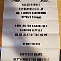 Savage Master - Other Collectable - Savage Master setlist 5/8/18