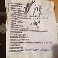 Marty Friedman - Other Collectable - Marty Friedman setlist 2/9/19