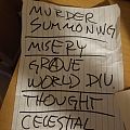 The Absence - Other Collectable - The Absence: Setlist 7/16/18