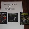 Anthrax - Patch - Anthrax/Iron Maiden/Motorhead