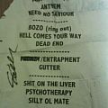 King Parrot - Other Collectable - King Parrot setlist