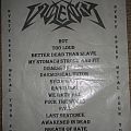 Violentor - Other Collectable - Violentor setlist