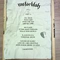 Motorblok - Other Collectable - Motorblok (Dutch Motorhead tribute band) setlist, drumsticks and bassist pick