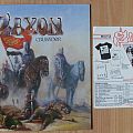 Saxon - Tape / Vinyl / CD / Recording etc - SAXON crusader LP with militia guard sheet