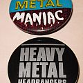 - Heavy Metal Maniac Heavy Metal Headbangers Pin Badge